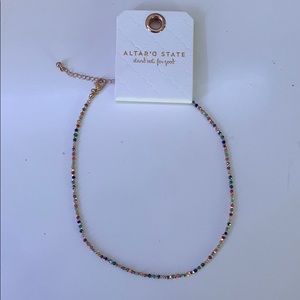 Multicolored bead necklace